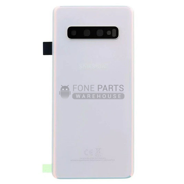 For Galaxy S10 (G973) Battery Back Cover With Lens [Prism White]