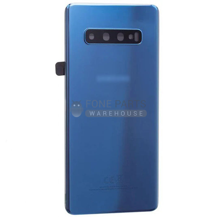 For Galaxy S10 Plus (G975)Battery Back Cover With Lens [Blue]