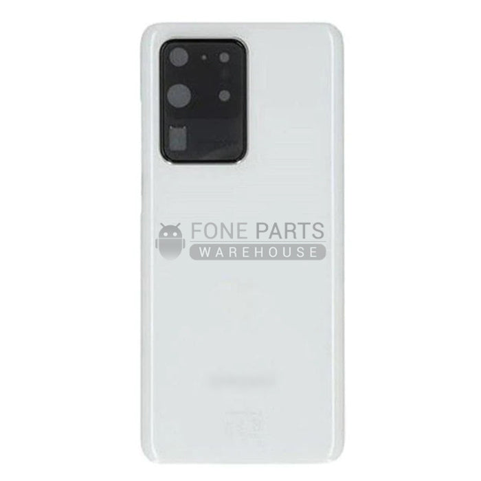 For Galaxy S20 Ultra / S20 Ultra 5G (SM-G988) Replacement Battery Back Cover [Cloud White]