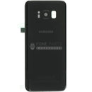 For Galaxy S8 Replacement Battery Back Cover With Camera Lens [Black]
