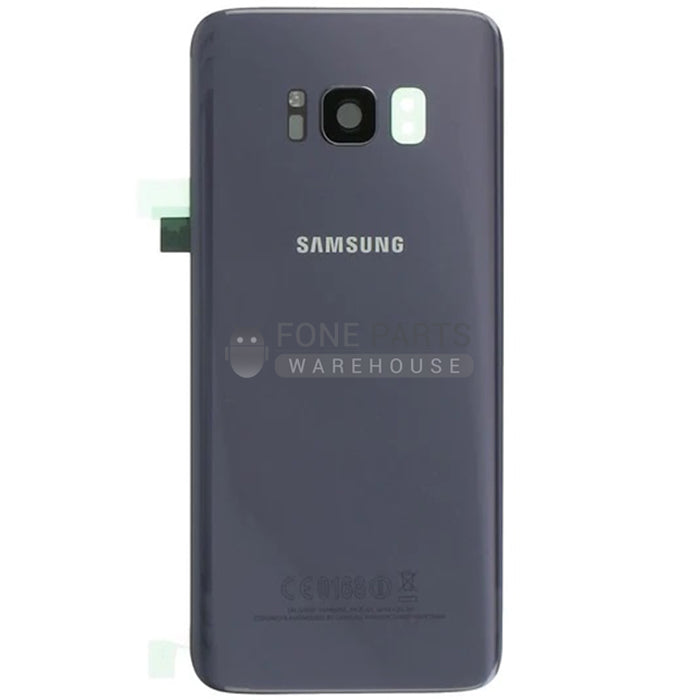 For Galaxy S8 Replacement Battery Back Cover With Lens [Orchid Grey]