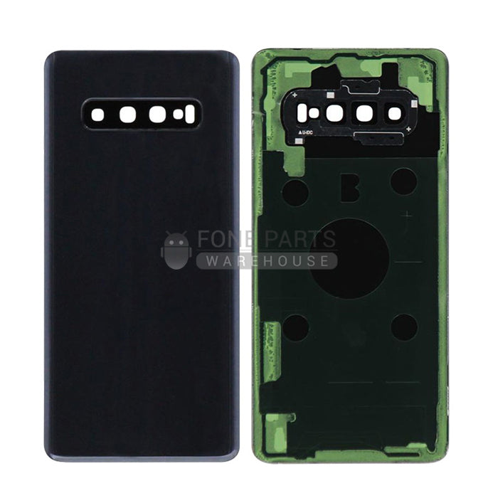 For Galaxy S10 Plus (G975) Battery Back Cover With Lens [Prism Black]