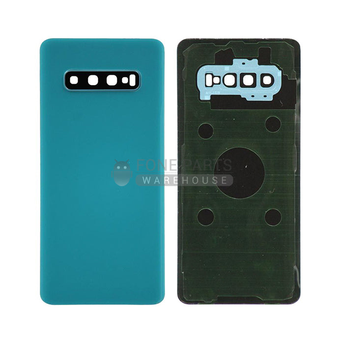 For Galaxy S10 Plus (G975) Battery Back Cover With Lens [Prism Green]