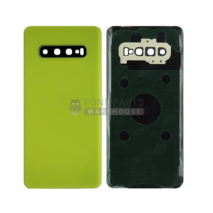 For Galaxy S10 Plus (G975) Battery Back Cover with lens [Yellow]