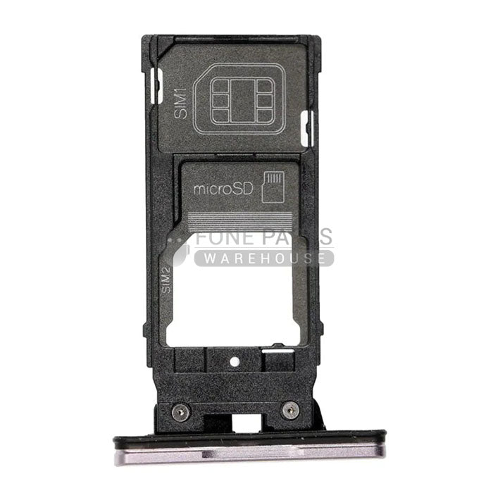 For Xperia XZ 2 Replacement Sim + Memory Card Tray Holder [Pink]