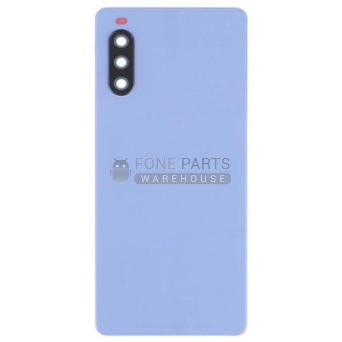 For Sony Xperia 10 III Lite Replacements Battery Back Cover With Lens [Blue]