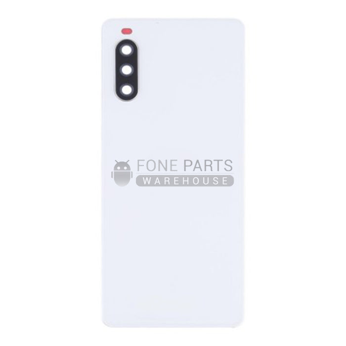 For Sony Xperia 10 III Lite Replacements Battery Back Cover With Lens [White]