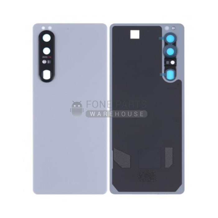 For Sony Xperia 1 iii (3rd gen) Replacements Battery Back Cover With Lens [Frosted Gray]