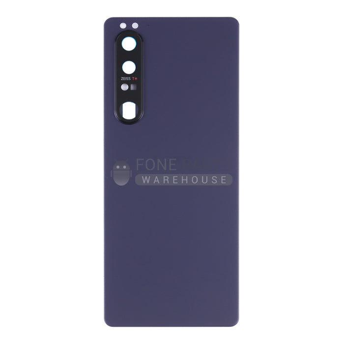 For Sony Xperia 1 iii (3rd gen) Replacements Battery Back Cover With Lens [Frosted Purple]