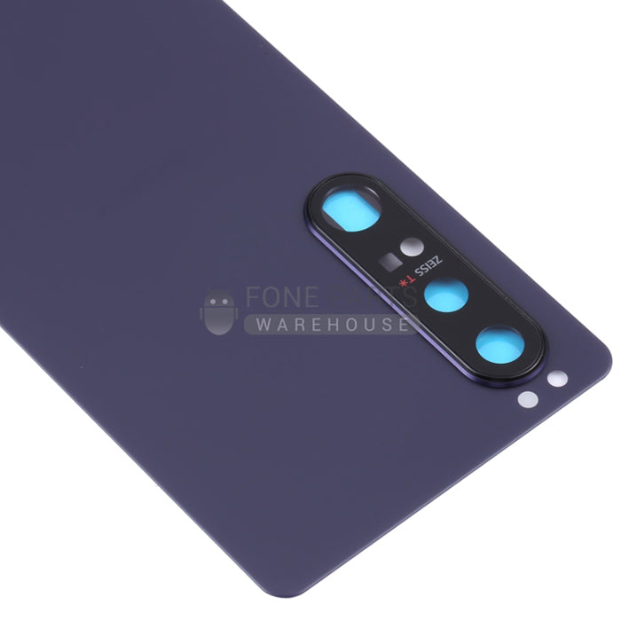 For Sony Xperia 1 iii (3rd gen) Replacements Battery Back Cover With Lens [Frosted Purple]