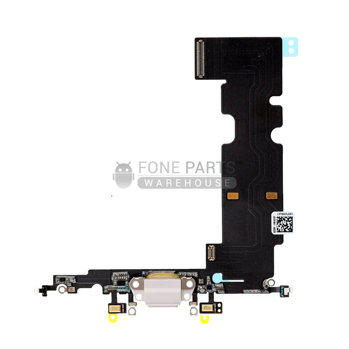 For IPhone 8 Plus Genuine Charging Port Flex with Audio Flex [White]