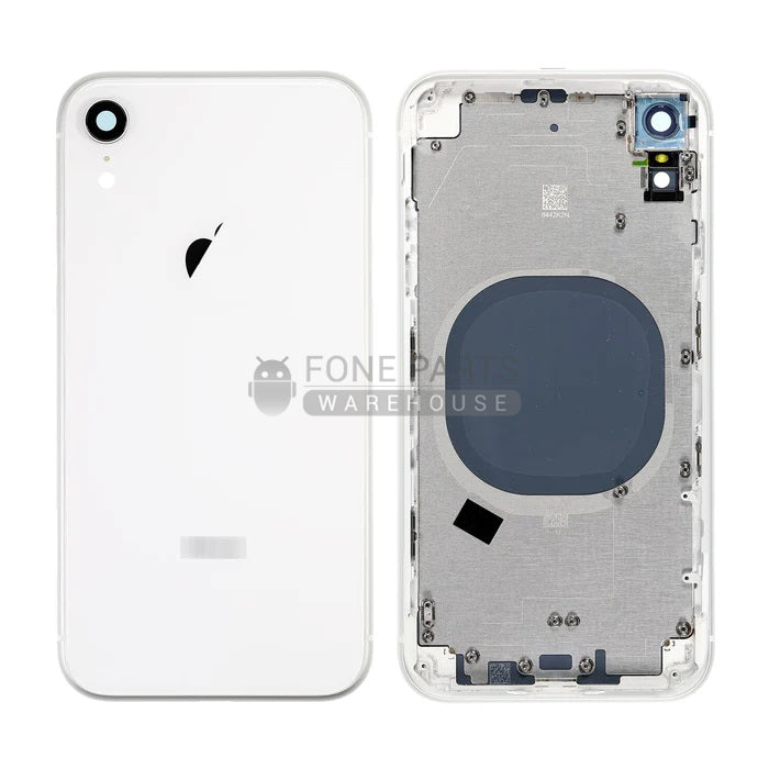 For IPhone XR Genuine Housing With Parts & Battery in [White] (Grade A Condition Taken From 14 Days Used Phone)