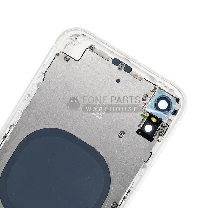 For IPhone XR Genuine Housing With Parts & Battery in [White] (Grade A Condition Taken From 14 Days Used Phone)