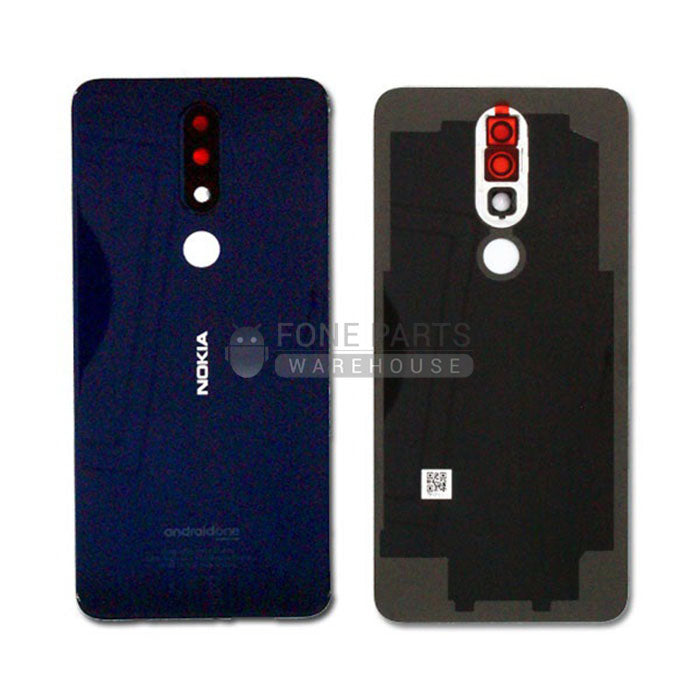 For Nokia 5.1 Plus/ X5 (2019) Replacement Battery back Cover With Lens [Blue]