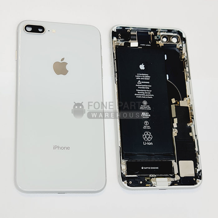 For IPhone 8 Plus Genuine Housing With Parts & Battery in [White] [Grade A Condition Taken From 14 Days Used Phone]