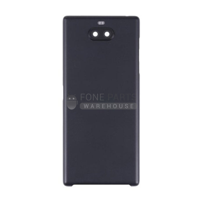 For Xperia 10 Plus Replacement Battery Back Cover With Sticker [Black]