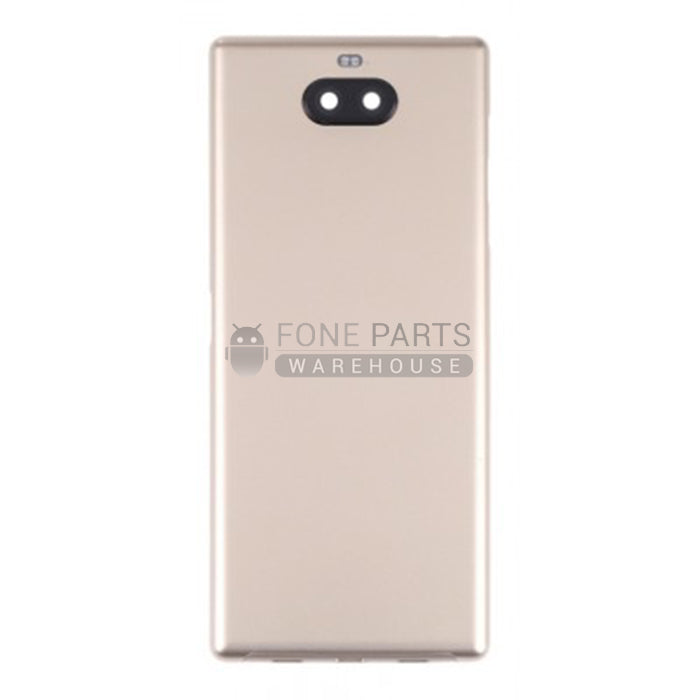 For Xperia 10 Plus Replacement Battery Back Cover With Sticker[Gold]