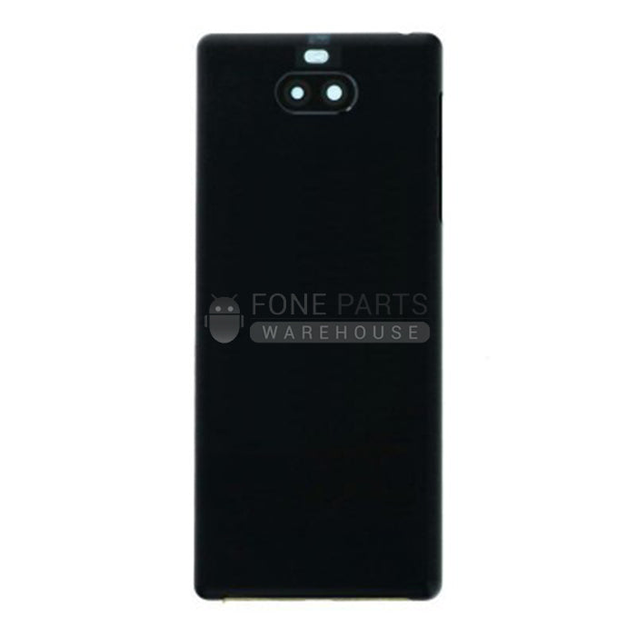 For Xperia 10 Replacement Battery Back Cover With Sticker [Black]