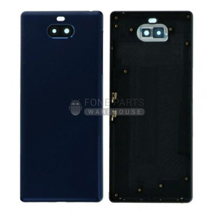 For Xperia 10 Replacement Battery Back Cover With Sticker [Navy]