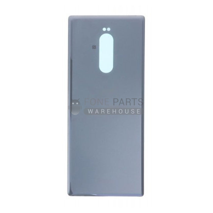 For Xperia 1 Replacement Battery Back Cover With Sticker[Grey]