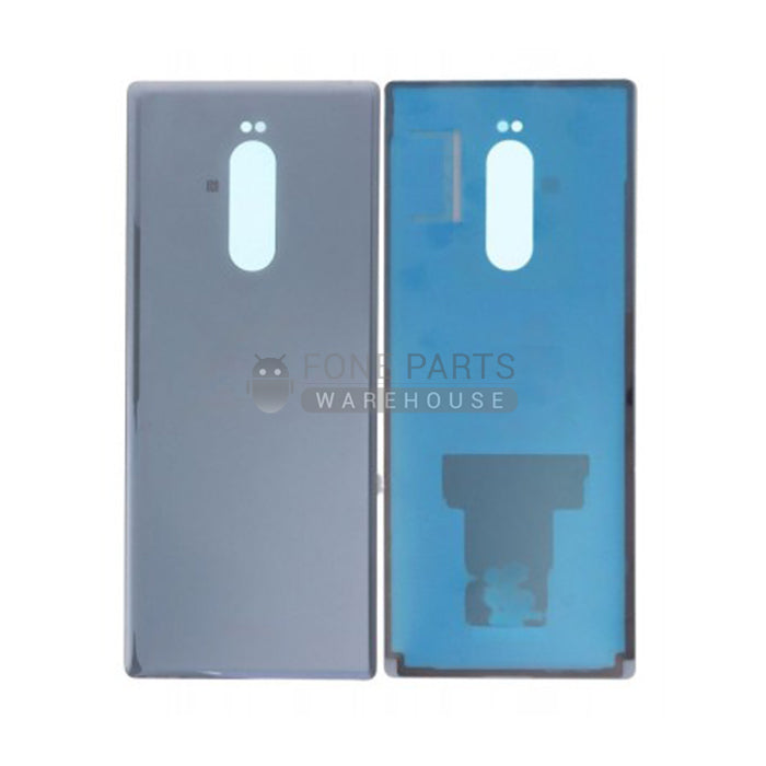 For Xperia 1 Replacement Battery Back Cover With Sticker[Grey]