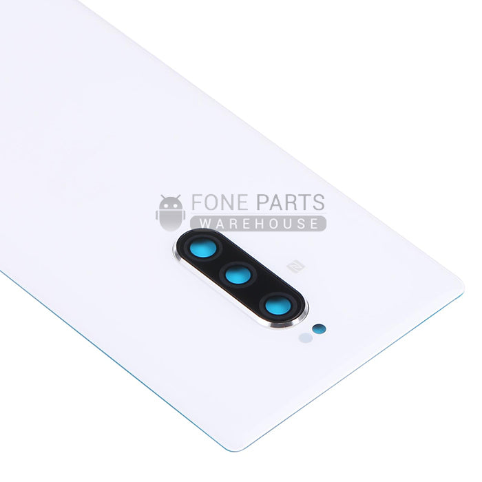 For Xperia 1 Replacement Battery Back Cover With Sticker [White]