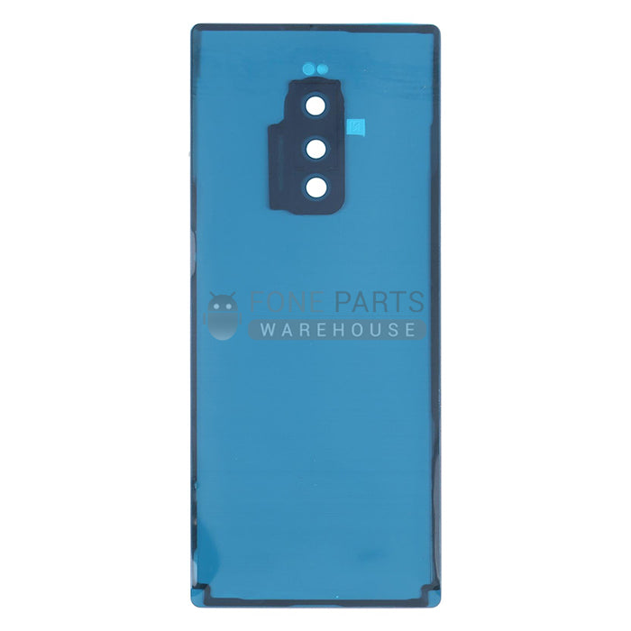 For Xperia 1 Replacement Battery Back Cover With Sticker[Grey]