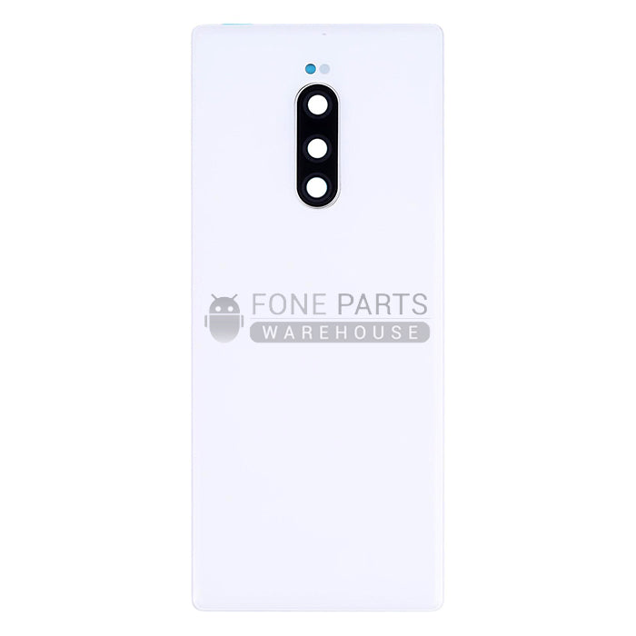 For Xperia 1 Replacement Battery Back Cover With Sticker [White]