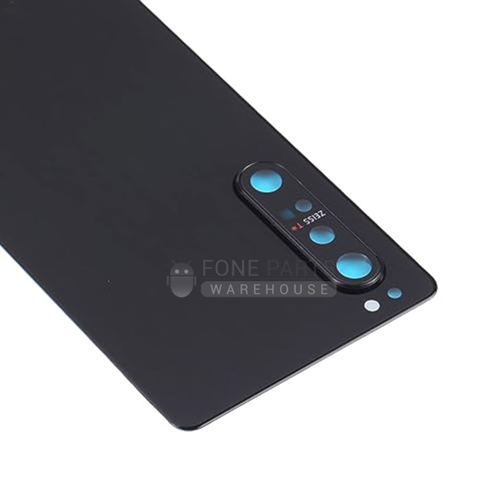 For Xperia 1 (2nd Gen) Replacement Battery Back Cover With Sticker [Black]