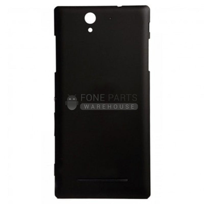 For Xperia C3 Replacement Battery Back Cover [Black]