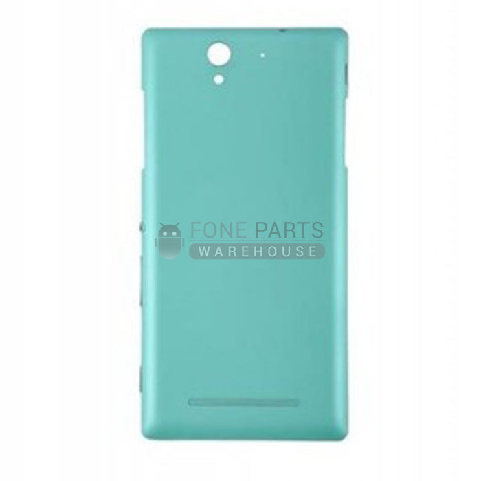 For Xperia C3 Replacement Battery Back Cover [Green]