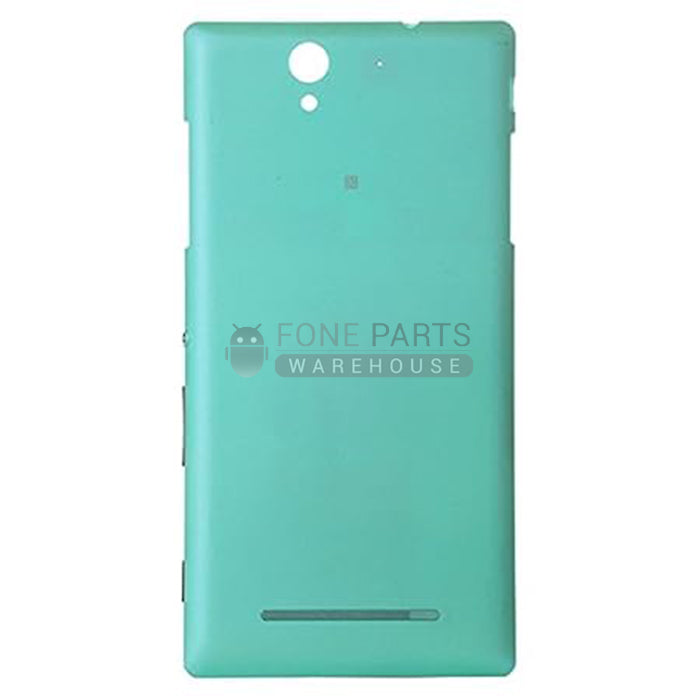 For Xperia C3 Replacement Battery Back Cover [Green]