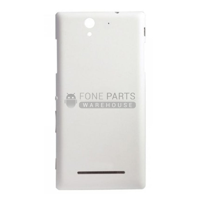 For Xperia C3 Replacement Battery Back Cover [White]