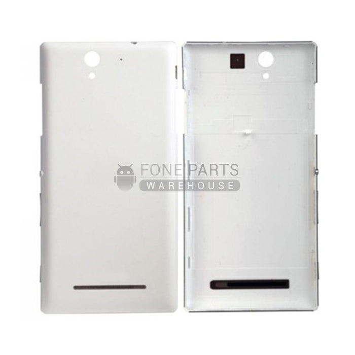 For Xperia C3 Replacement Battery Back Cover [White]