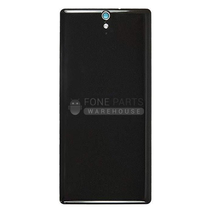 For Xperia C5 Ultra Premium Replacement Battery Back Cover With Sticker [Black]