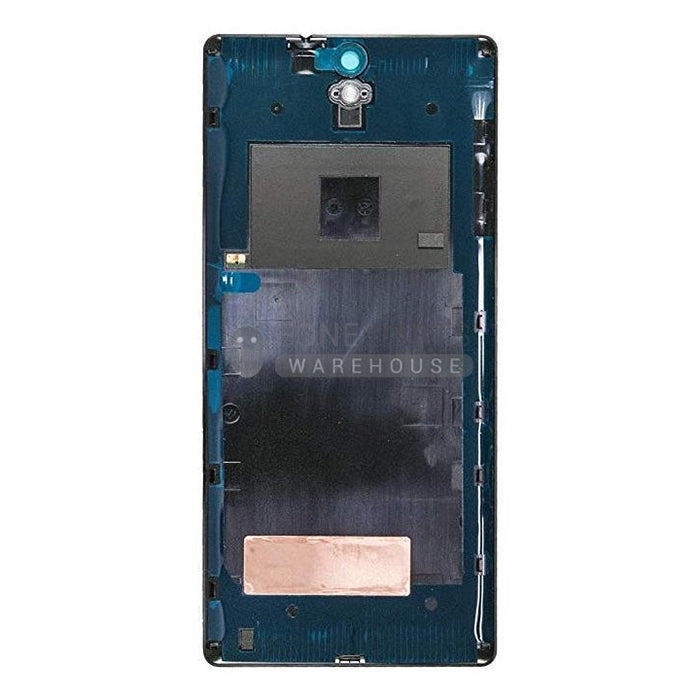 For Xperia C5 Ultra Premium Replacement Battery Back Cover With Sticker [Black]