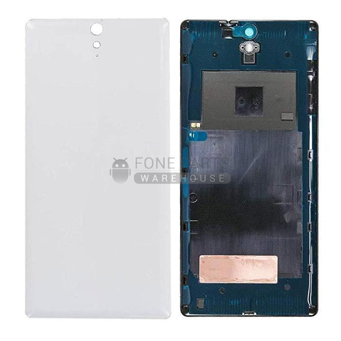 For Xperia C5 Ultra Premium Replacement Battery Back Cover With Sticker [White]