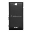 For Xperia C Battery Back Cover With Sticker [Black]