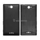 For Xperia C Battery Back Cover With Sticker [Black]