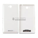 For Xperia C Battery Back Cover With Sticker [White]
