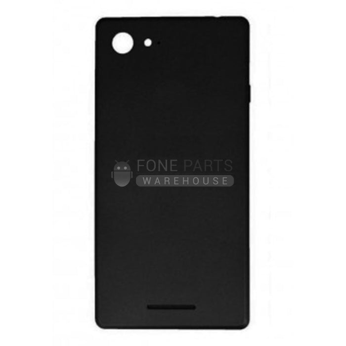 For Xperia E3 Replacement Battery Back Cover With Sticker [Black]