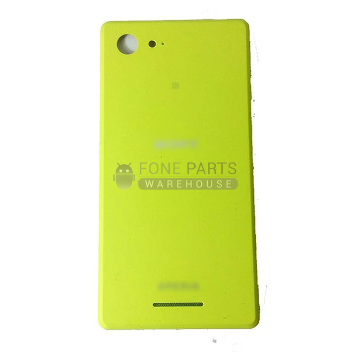 For Xperia E3 Replacement Battery Back Cover With Sticker [Lime]