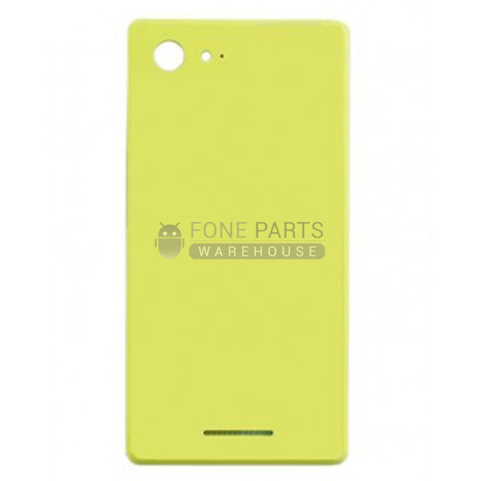 For Xperia E3 Replacement Battery Back Cover With Sticker [Lime]