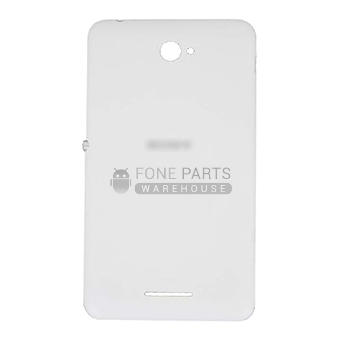 For Xperia E4 Replacement Battery Back Cover With Sticker [White]