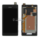 For Xperia M2 Replacement LCD Screen Touch Digitizer in and frame assembly in [Black]