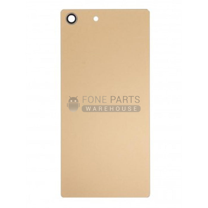 For Xperia M5 Replacement Battery Back Cover With Sticker [Gold]