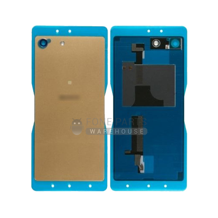 For Xperia M5 Replacement Battery Back Cover With Sticker [Gold]