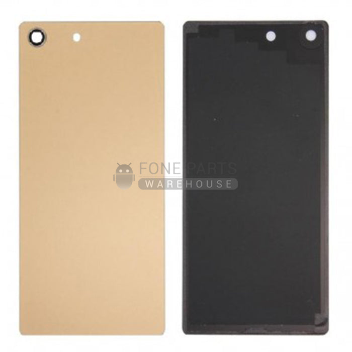 For Xperia M5 Replacement Battery Back Cover With Sticker [Gold]