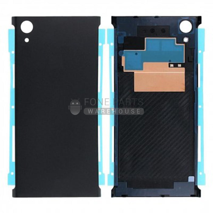 For Xperia XA1 Plus Replacement Battery Back Cover With Sticker [Black]