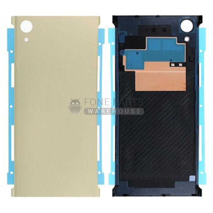 For Xperia XA1 Plus Replacement Battery Back Cover With Sticker [Gold]